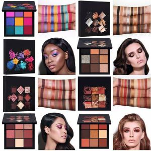 Super Beauty | מוצרי איפור וטיפוח איפור  Huda Beauty Obsessions Matte Eyeshadow Palette Eye Shadows 9 Colors Cosmetic sdf