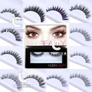Super Beauty | מוצרי איפור וטיפוח איפור  HUDA Beauty Natural Soft Long Makeup False Eyelashes Cross Extension Eye Lashes
