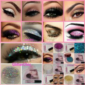 Super Beauty | מוצרי איפור וטיפוח איפור Glitter Eyes Eye Shadow Xmas Make up Eyes Face Glitter Fix Gel 4ml Gift bag Glam