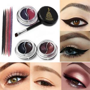 Super Beauty | מוצרי איפור וטיפוח איפור Waterproof Two Color Eyeliner Gel Eye Makeup Eye Liner Cream With Brush Kit NEW