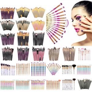 Super Beauty | מוצרי איפור וטיפוח מברשות איפור Pro 3D Makeup Brushes Set Foundation Powder Eyeshadow Fashion Cosmetics Tool