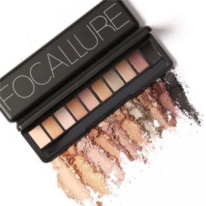 Super Beauty | מוצרי איפור וטיפוח איפור Focallure 10 Colors Eye Shadow Makeup Shimmer Matte Eyeshadow Palette Set