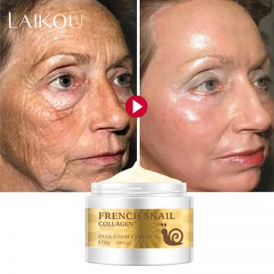 Super Beauty | מוצרי איפור וטיפוח טיפוח Snail Face Cream Hyaluronic Acid Anti-Wrinkle Anti-aging Facial Day Cream Collagen Moisturizer Nourishing Tight Skin Serum Care