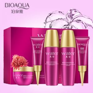 Super Beauty | מוצרי איפור וטיפוח טיפוח BIOAQUA Daisy Beauty Care Set Toner Eye Cream Essence Rime BB Cream Brighten Skin Care Skin Whitening Moisturizing 5pcs/lot