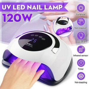 Super Beauty | מוצרי איפור וטיפוח טיפול וטיפוח ציפורניים    120W Nail Lamp LED UV Light Gel Polish Nail Dryer Manicure Curing Machine Tool