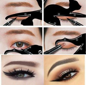 Super Beauty | מוצרי איפור וטיפוח איפור    2Pcs Women Cat Line Eye Makeup Tool Eyeliner Stencils Template Shaper Model