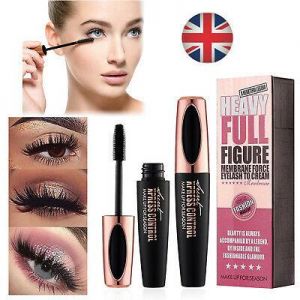 Super Beauty | מוצרי איפור וטיפוח איפור    4D Silk Fibre Mascara Eyelash Waterproof Extension Volume Long Lasting Make Up