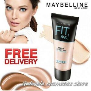 Super Beauty | מוצרי איפור וטיפוח איפור    Maybelline Fit Me Matte + Poreless Foundation Normal to Oily Skin With Clay 30ml