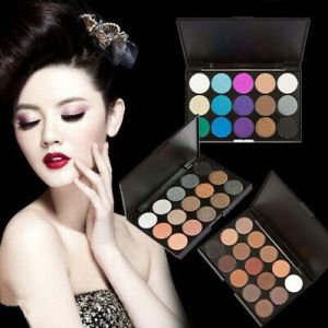 Super Beauty | מוצרי איפור וטיפוח איפור     15 Colors Eye Shadow Makeup Shimmer Matte Eyeshadow Palette Set  NEW