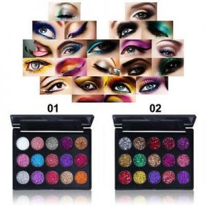 Super Beauty | מוצרי איפור וטיפוח איפור    15 Colors Professional Matte Shimmer Eyeshadow Palette Makeup Set for Women Girl